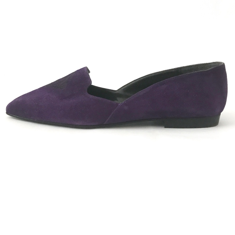 3/$15 Jazz Jeweled-tone Purple Suede Loafer